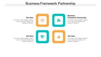 Business framework partnership ppt powerpoint presentation icon backgrounds cpb