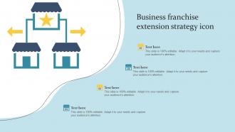 Business Franchise Extension Strategy Icon