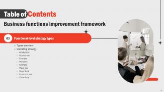 Business Functions Improvement Framework Powerpoint Presentation Slides Strategy CD V Informative Good