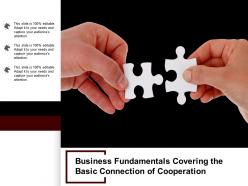 Business fundamentals covering the basic connection of cooperation