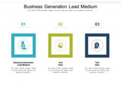 Business generation lead medium ppt powerpoint presentation icon display cpb