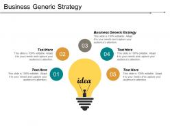 Business generic strategy ppt powerpoint presentation infographic template backgrounds cpb