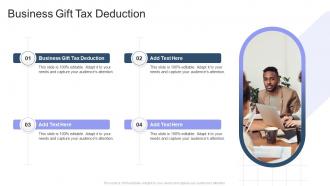 Business Gift Tax Deduction In Powerpoint And Google Slides Cpb