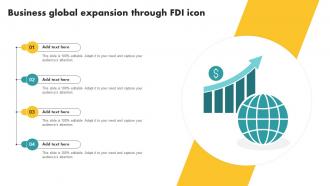 Business Global Expansion Through FDI Icon