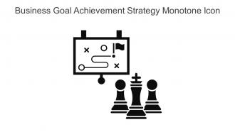 Business Goal Achievement Strategy Monotone Icon In Powerpoint Pptx Png And Editable Eps Format