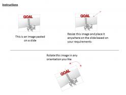 Business goal achievement with team ppt graphics icons