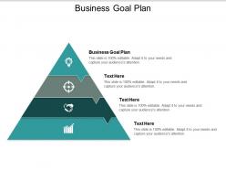Business goal plan ppt powerpoint presentation gallery visual aids cpb
