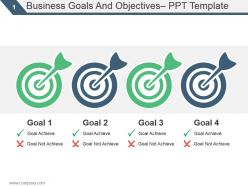 Business goals and objectives ppt template