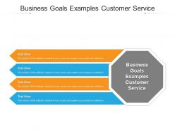 Business goals examples customer service ppt powerpoint presentation icon guide cpb