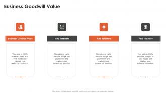 Business Goodwill Value In Powerpoint And Google Slides Cpb