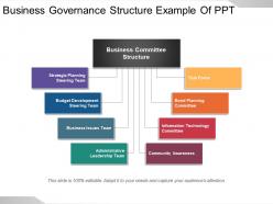 Business governance structure example of ppt