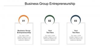Business group entrepreneurship ppt powerpoint presentation model ideas cpb