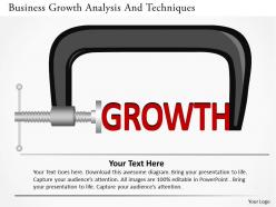 Business growth analysis and techniques powerpoint templates
