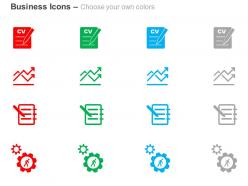 Business growth analysis process control ppt icons graphics