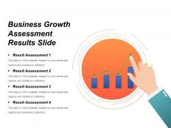 Business growth assessment results slide powerpoint graphics