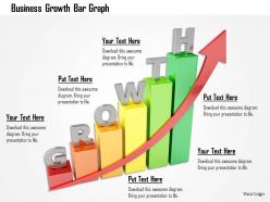 Business growth bar graph image graphics for powerpoint