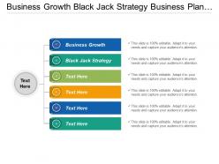 Business growth black jack strategy business plan projections