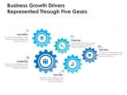 Business growth drivers represented through five gears