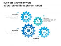 Business growth drivers represented through four gears