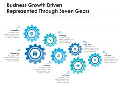 Business growth drivers represented through seven gears