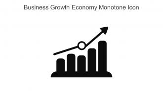 Business Growth Economy Monotone Icon In Powerpoint Pptx Png And Editable Eps Format