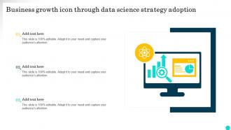 Business Growth Icon Through Data Science Strategy Adoption
