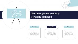 Business Growth Monthly Strategic Plan Icon