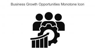 Business Growth Opportunities Monotone Icon In Powerpoint Pptx Png And Editable Eps Format