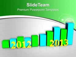Business growth per year 2012 to 2013 powerpoint templates ppt backgrounds for slides 0113