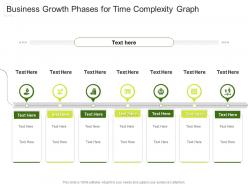 Business growth phases for time complexity graph infographic template