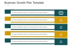 Business growth plan template ppt powerpoint presentation gallery deck cpb