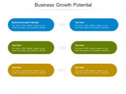 Business growth potential ppt powerpoint presentation pictures themes cpb