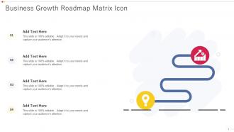 Business Growth Roadmap Matrix Icon