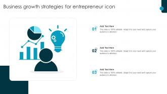 Business Growth Strategies For Entrepreneur Icon