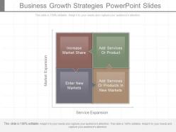 Business growth strategies powerpoint slides