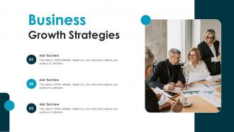 Business Growth Strategies Ppt Introduction