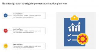 Business Growth Strategy Implementation Action Plan Icon