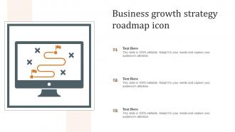 Business Growth Strategy Roadmap Icon