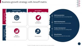 Business Growth Strategy With Ansoff Market And Product Development Strategies Strategy SS