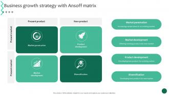 Business Growth Strategy With Ansoff Matrix Business Growth And Success Strategic Guide Strategy SS