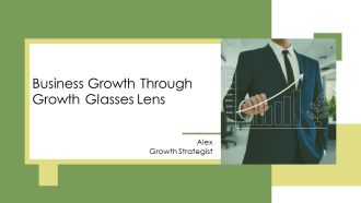 Business Growth Through Growth Glasses Lens PPT PowerPoint AT