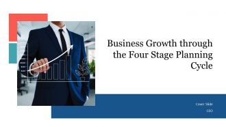 Business Growth Through The Four Stage Planning Cycle PPT Demonstration AT
