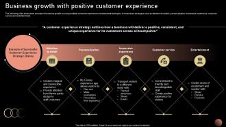 Business Growth With Positive Customer Strategic Plan For Company Growth Strategy SS V