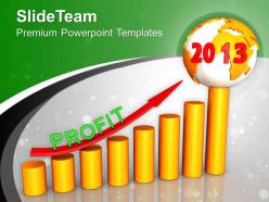 Business growth year 2013 powerpoint templates ppt themes and graphics 0113