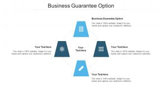Business Guarantee Option Ppt Powerpoint Presentation Layouts Graphics Example Cpb