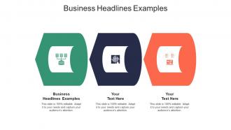 Business headlines examples ppt powerpoint presentation show cpb