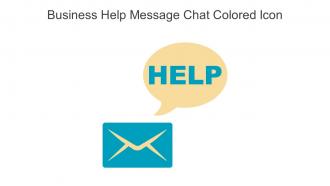 Business Help Message Chat Colored Icon In Powerpoint Pptx Png And Editable Eps Format