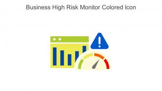 Business High Risk Monitor Colored Icon In Powerpoint Pptx Png And Editable Eps Format