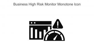 Business High Risk Monitor Monotone Icon In Powerpoint Pptx Png And Editable Eps Format