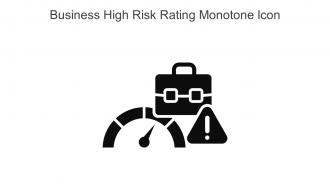 Business High Risk Rating Monotone Icon In Powerpoint Pptx Png And Editable Eps Format